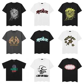 SP5DER Pegasus Knight Print Loose Casual Unisex T-Shirt-1864