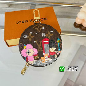 Louis Vuitton LV round coin purse pendant-4048